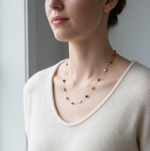 Alena Beaded Tarnish-Resistant Necklace