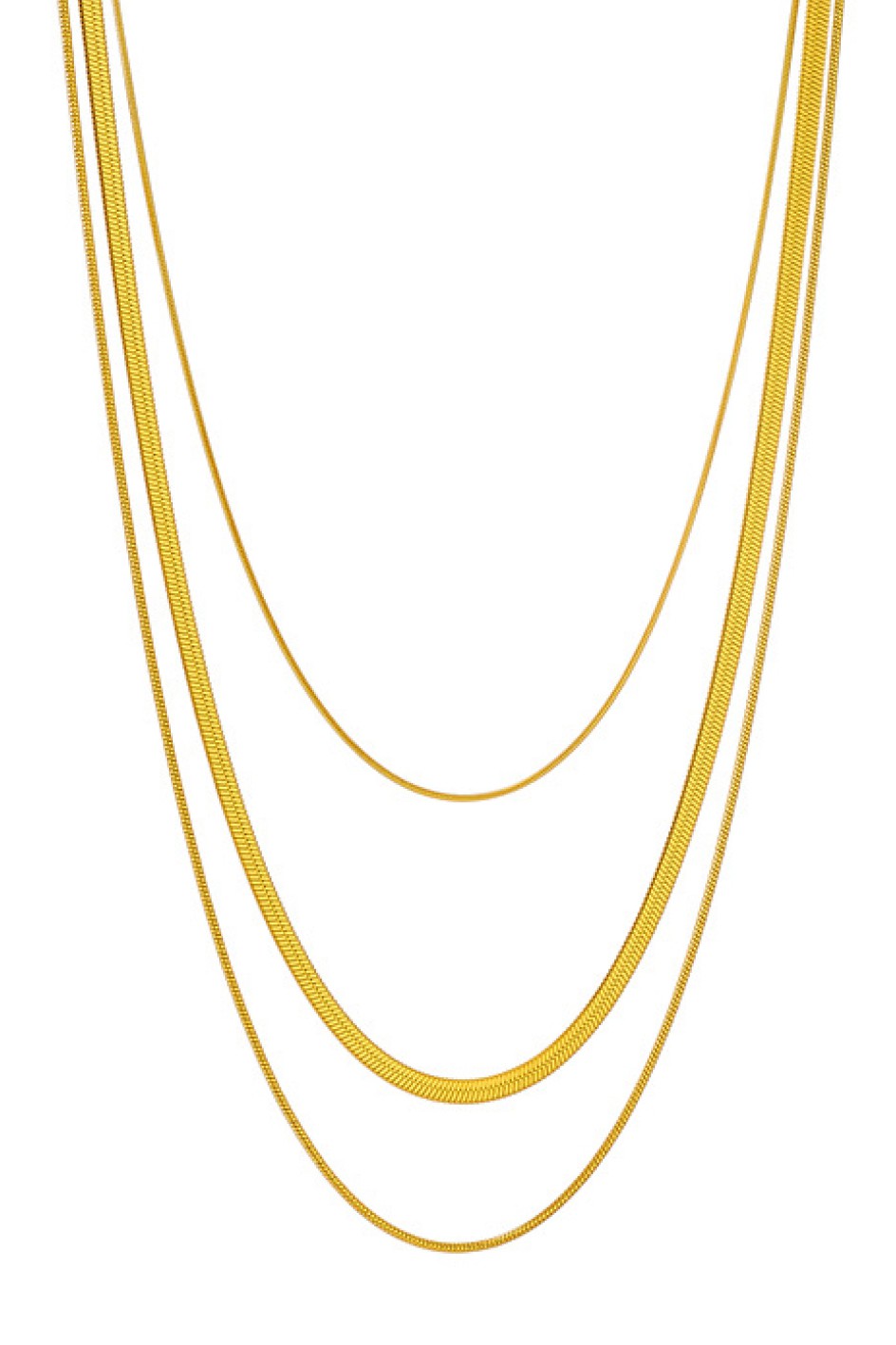 Ambre Gold Plated Waterproof Stainless Steel Chain Necklace