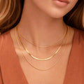 Ambre Gold Plated Waterproof Stainless Steel Multi-Layer Chain Necklace