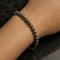 Ashlyn Mixed Metal Beaded Bracelet on wrist