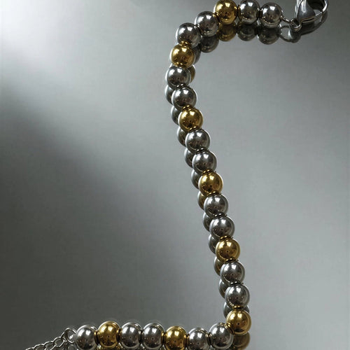 Ashlyn Mixed Metal Beaded Bracelet