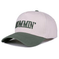 Hannah Mommin' Two Tone Canvas Cotton Cap in DK Forest