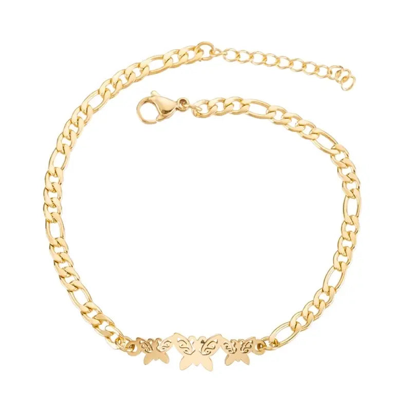 Katherine Trio Bracelet (Butterfly) – Gold