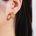Kourt'ne Chunky Gold Hoop Earrings