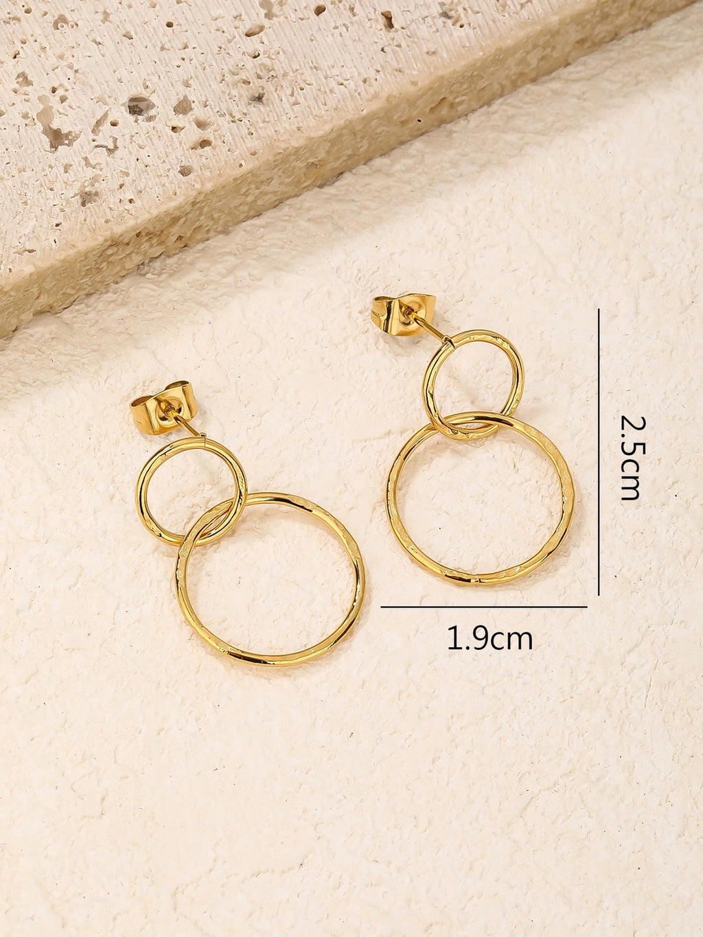 Pam | Double Circle Earrings