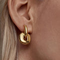 Romy Gold 18K gold non-tarnish link drop earring