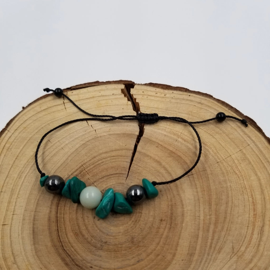 Sidney Natural Malachite Encourage Bracelet - Believe You Can