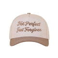 Eden Perfectly Imperfect Snapback Hat - Not Perfect Just Forgiven embroidered two-tone cap