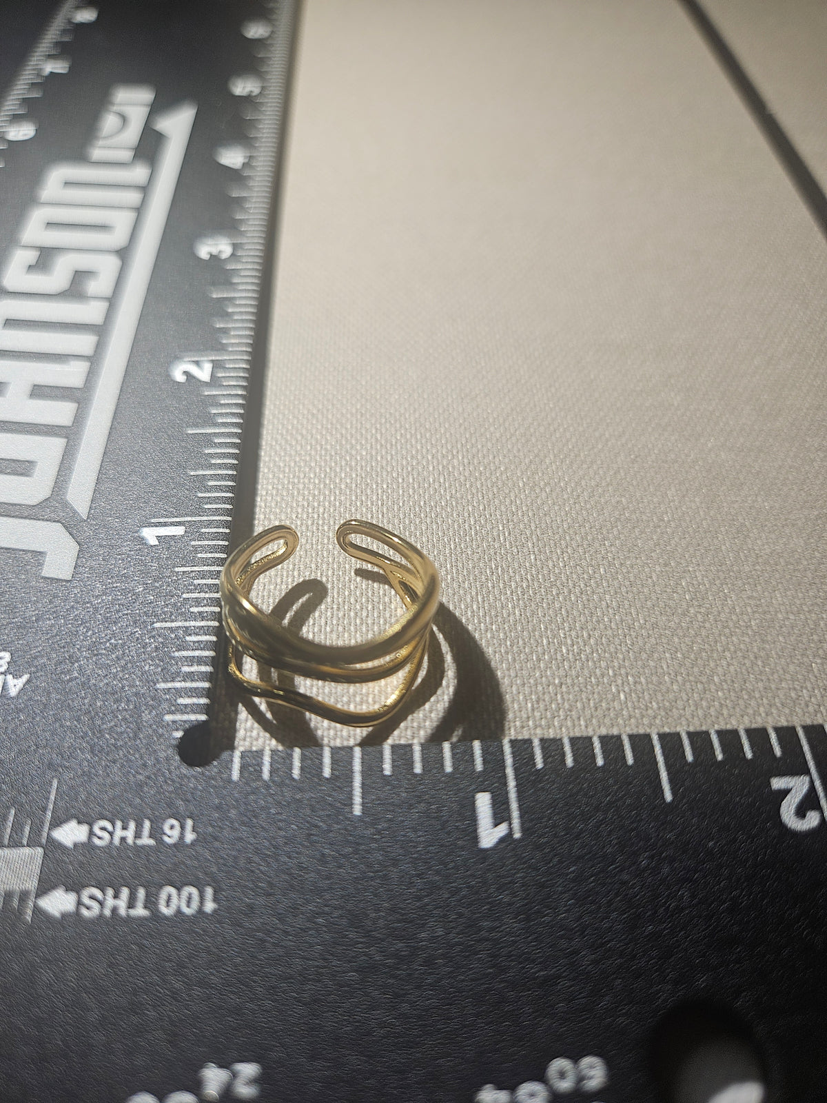 Theresa 18K Gold Abstract Layered Ring