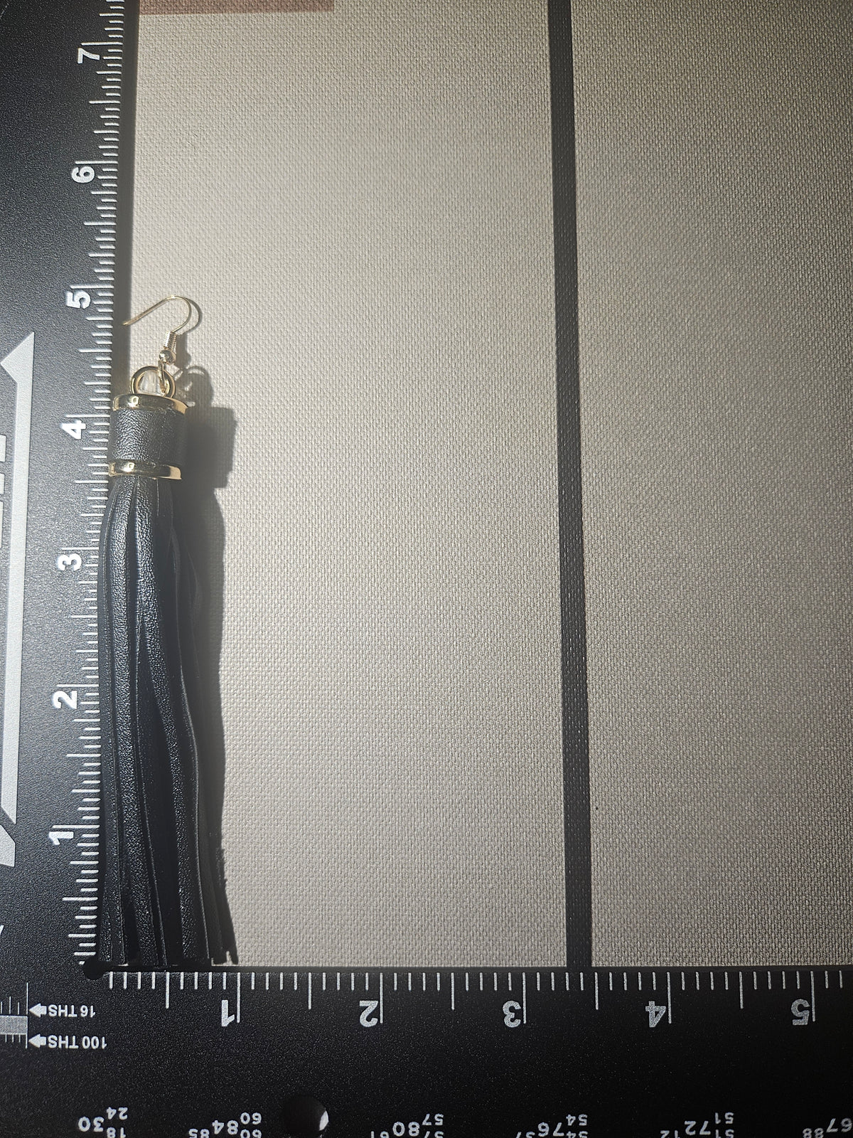 Toya Tassel Drop Earrings – Black