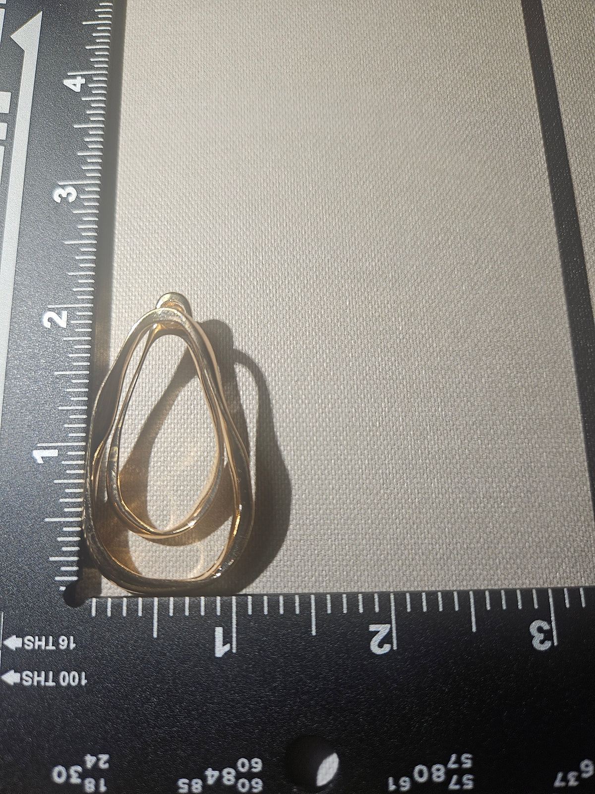 Zara High-End Gold Double Hoop Metal Earrings