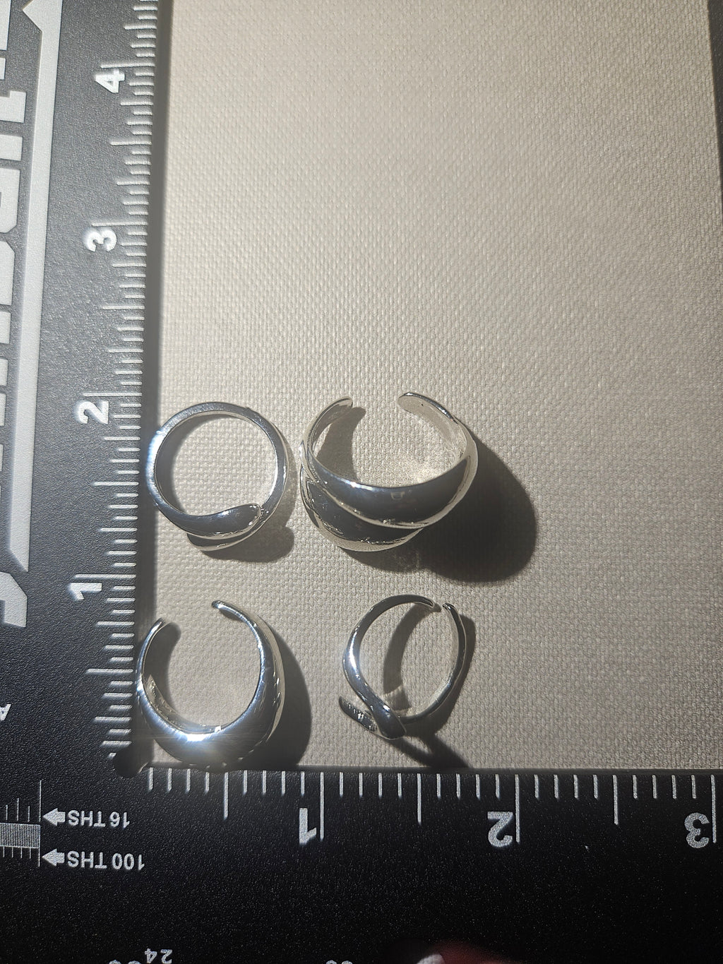 Gemini Vintage Boho Abstract Set of 4 Rings