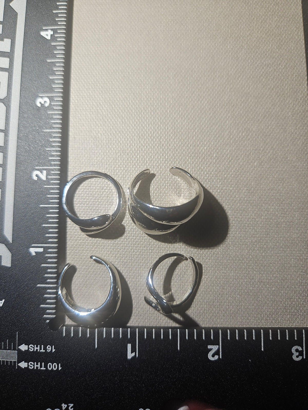 Gemini Vintage Boho Abstract Set of 4 Rings