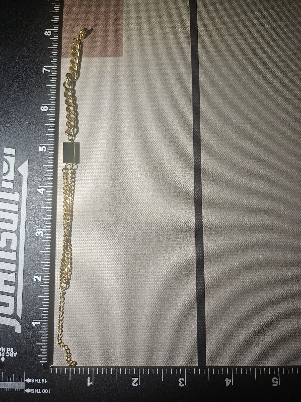Samantha Emerald Glow Curb Chain Bracelet