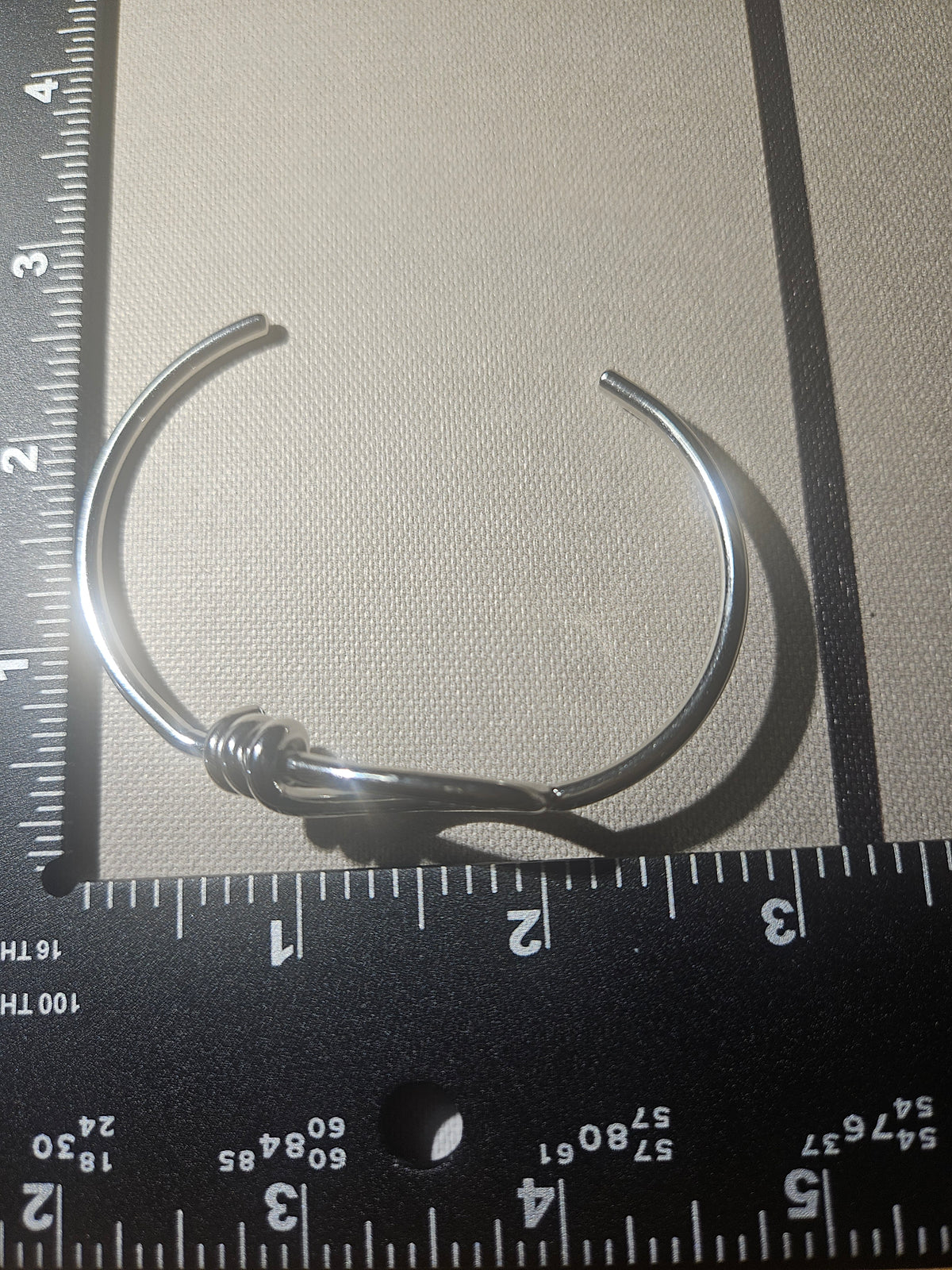 Iris Knot Cuff Bracelet - Silver