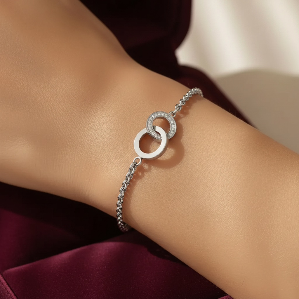 Tabatha Eternity Link Bracelet – Silver